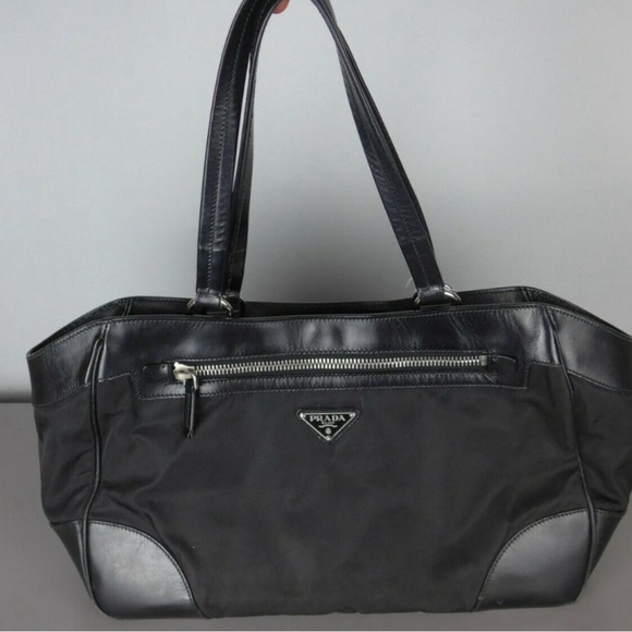 Prada Milano Authentic Black Purse Handbag Tote - Picture 1 of 6